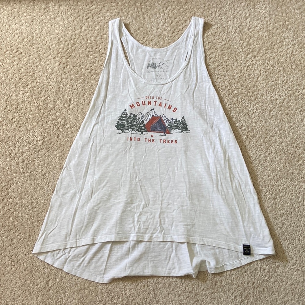 United by Blue White Tank Top